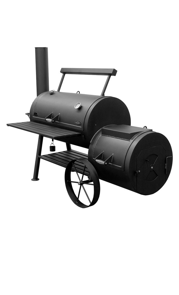 Helm Motel slachtoffer The Sunterra Outdoor, BBQ Pit Boy, Colossus wood and charcoal burning BBQ  smoker