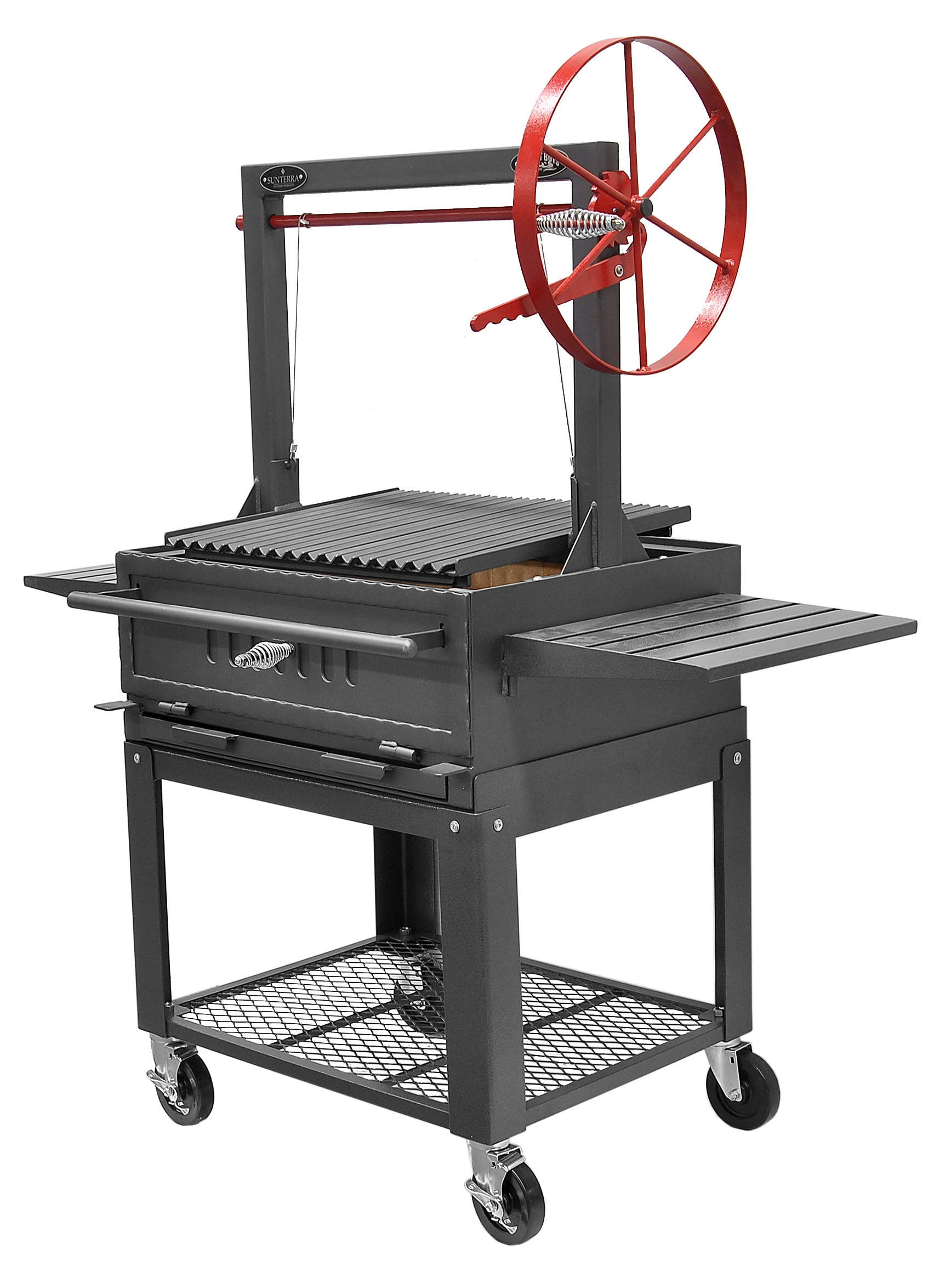 Santa Maria BBQ Grill Pit Includes a Cart With Four Casters Free Shipping 